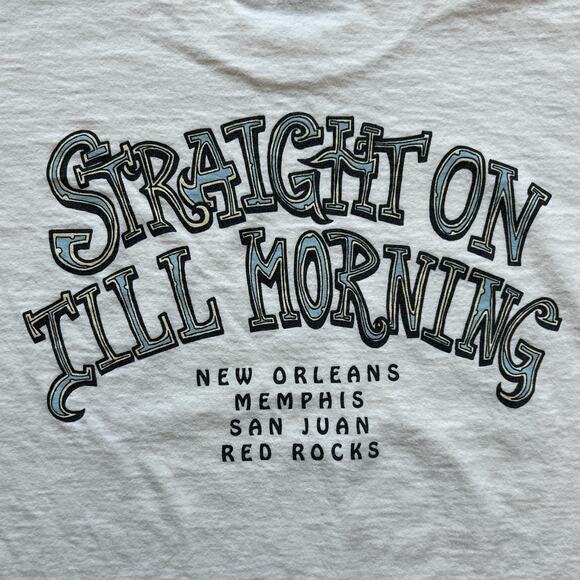Vintage 90s Blues Traveler Straight On Till Morning Tour Band Shirt FOTL USA L - Picture 4 of 10